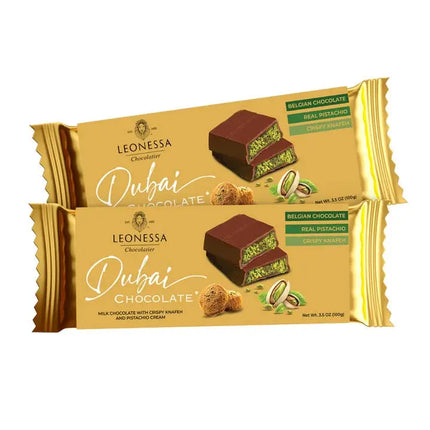 Leonessa Dubai Chocolate Bar 12/3.5OZ