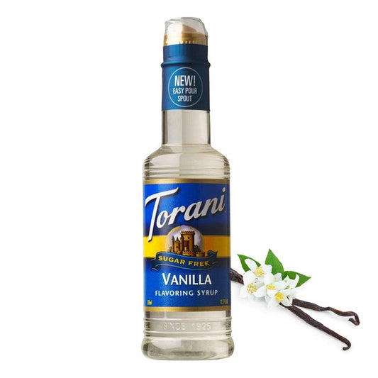 Torani Sugar Free Vanilla Syrup (750 mL Glass Bottle)