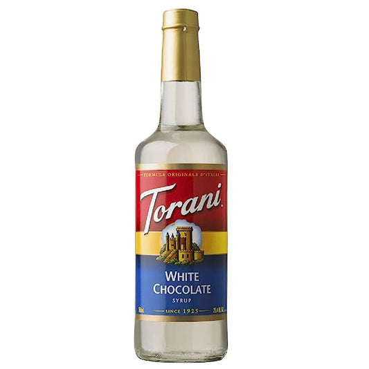 Torani White Chocolate Syrup (750 mL Glass Bottle)