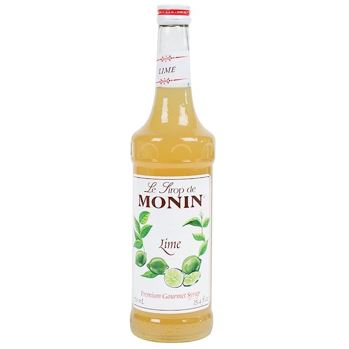 Monin Lime Syrup (750 mL Glass Bottle)