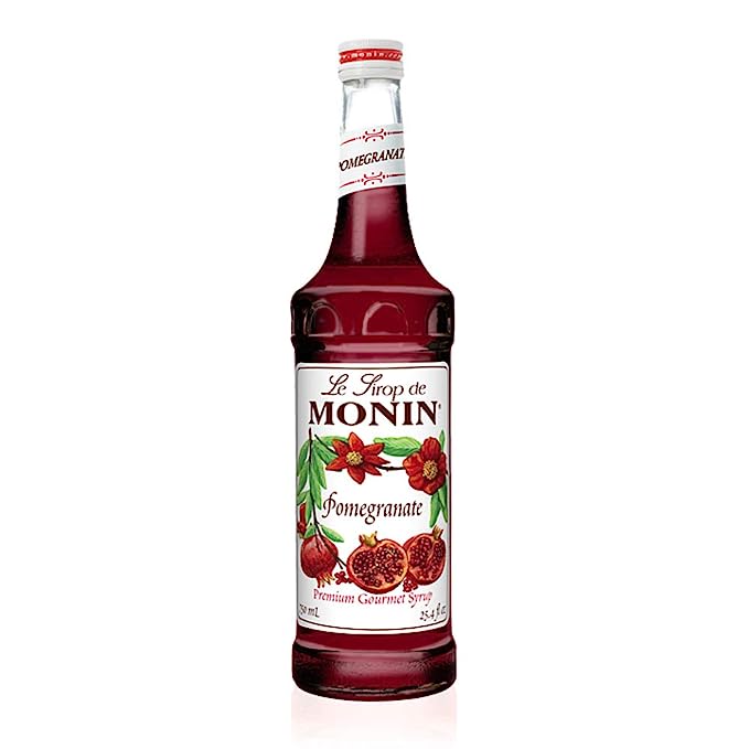 Monin Pomegranate Syrup (750 mL Glass Bottle)