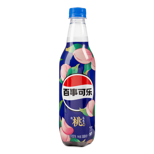 Pepsi White Peach Oolong Bottle 12/500mL (CHINA)