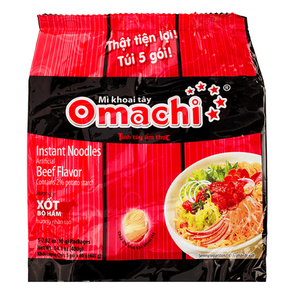 Masan Omachi Beef Noodle 6BUNDLE/5PK/80g