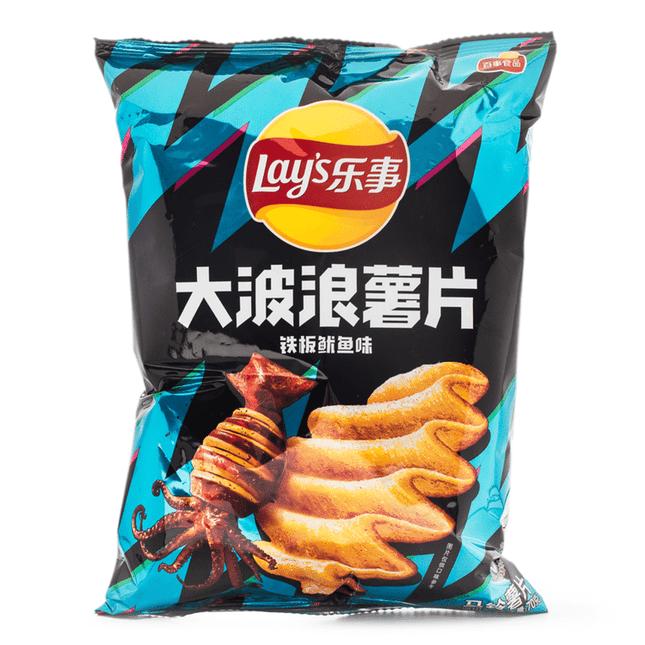 LAY'S WAVE CHIPS GRILLED SQUID 22/70G (CHINA)