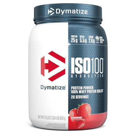 Dymatize Iso 100 Protein Powder - 20 SRV - Strawberry