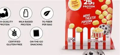 Ready Protein Puffs 6/1.76OZ Movie Theater Popcorn