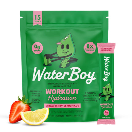 Waterboy Workout Hydration 10CT Strawberry Lemonade