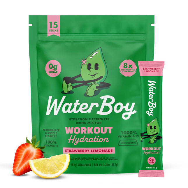 Waterboy Workout Hydration 10CT Strawberry Lemonade