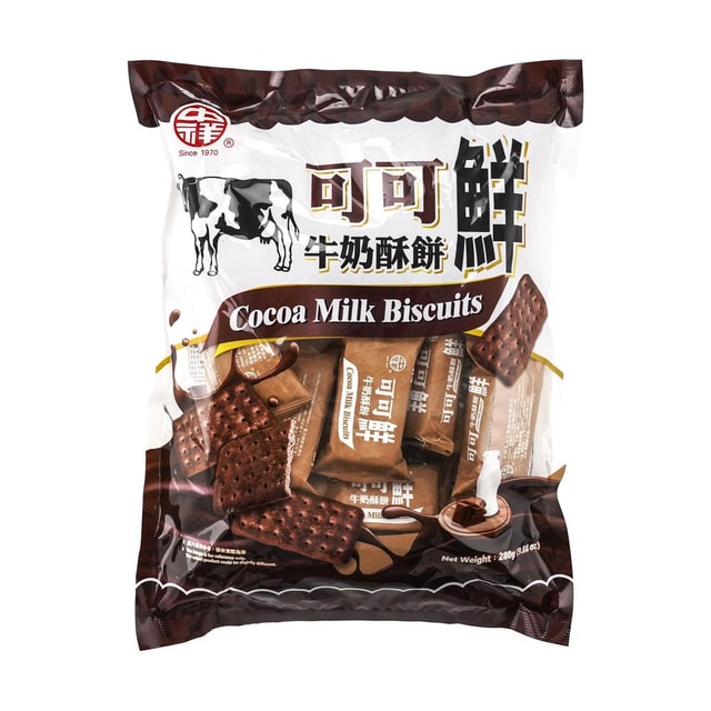 Taiwan Cocoa Milk Biscuits 12/280g