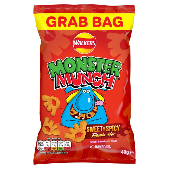 Walker's Monster Munch Flamin' Hot 35/1.4OZ (UK)