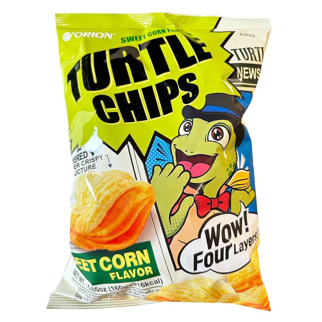 Orion Turtle Chips Sweet Corn 7bags/80g (Korea)