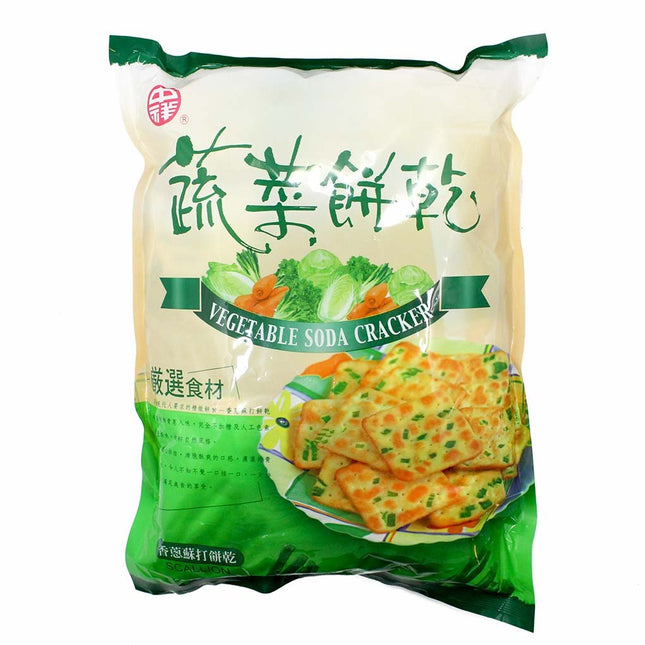 Taiwan Vegetable Biscuits Scallion Soda Crackers 12/300g