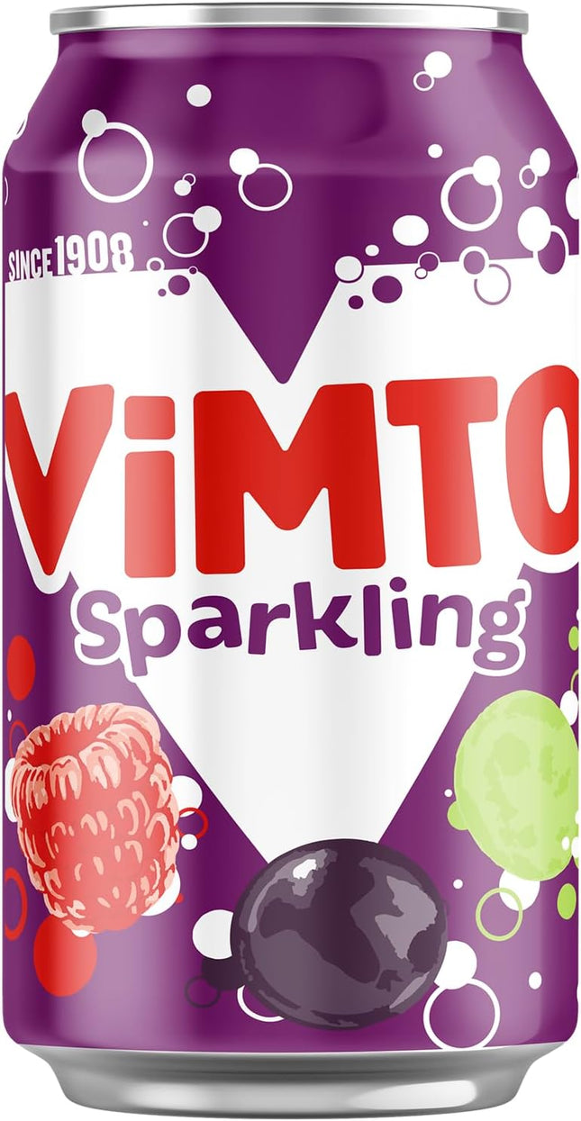 Vimto Fizzy Mixed Fruit Juice 24/11.1OZ (UK)