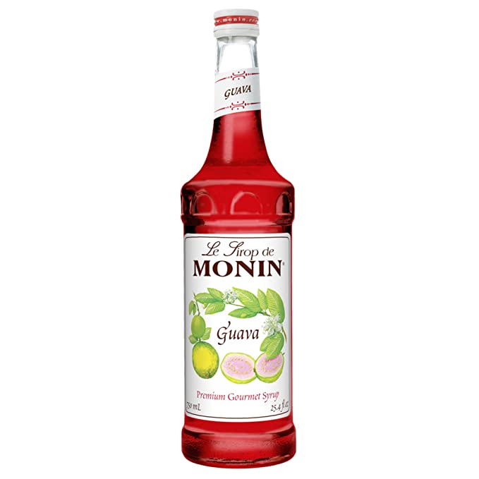 Monin Guava Syrup (750 mL Glass Bottle)
