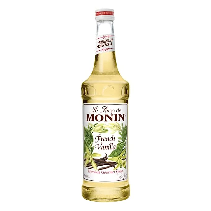 Monin French Vanilla Syrup (750 mL Glass Bottle)