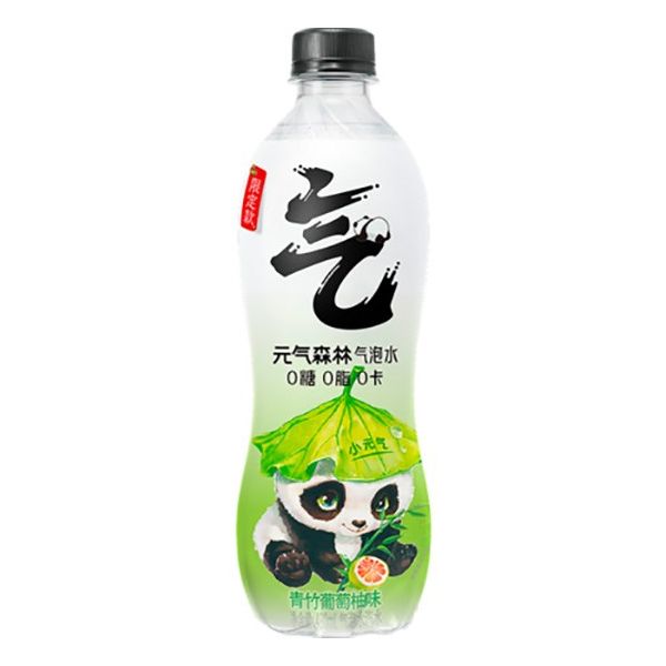 GENKI FOREST SODA WATER GREEN BAMBOO GRAPEFRUIT 15/480ML