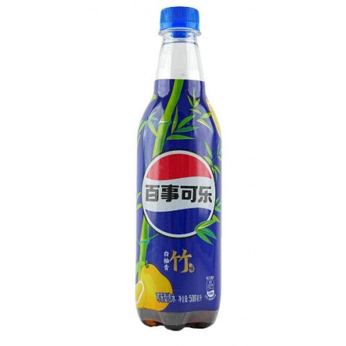 Pepsi White Peach Grapefruit Green Bamboo Bottle 12/500mL