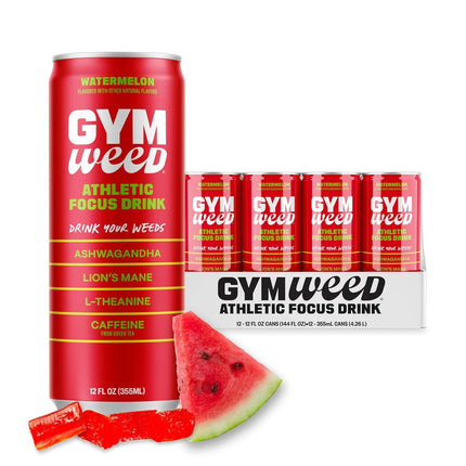 Gym Weeds Energy Drink - 12 Oz - 12 Pk - Watermelon