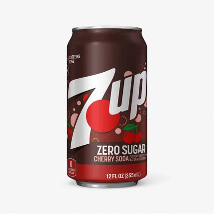 7 Up Zero Sugar Cherry Can 12 Oz X 24