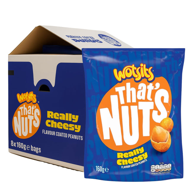 Walker's That's Nuts Wotsits Cheesy 8/5.6OZ (UK)