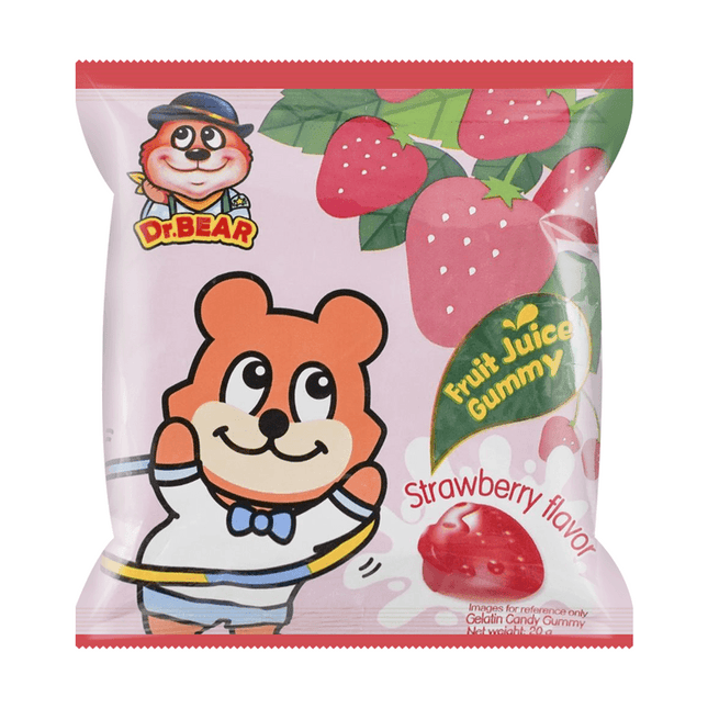 Dr. Bear Strawberry Flavor Soft Candy 6BOX/20bags/20g (Taiwan)