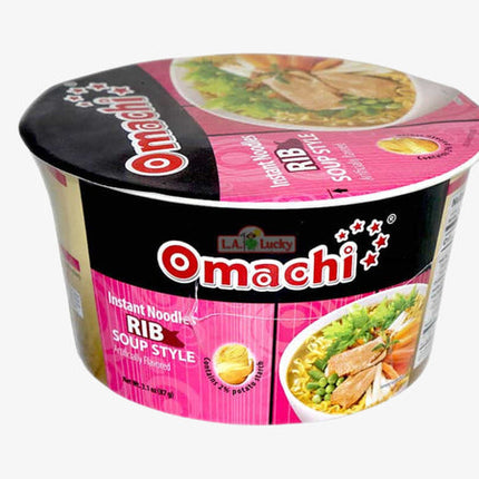 Masan Omachi Instant Noodles Rib Soup 4box/6bowl/87G