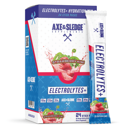 Axe & Sledge Electrolytes+ Hydration Sticks Pack - 24 SRV. - Lemon Lime