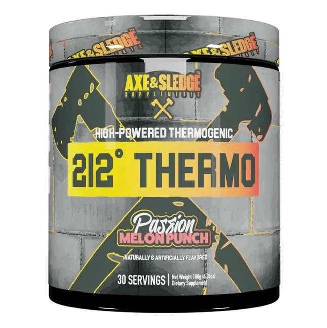 Axe & Sledge 212° Thermo Powdered Thermogenic - 30 SRV. - Passion Melon Punch