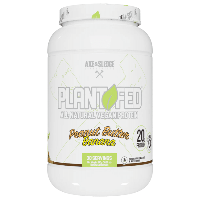 Axe & Sledge Plant Fed All-Natural Vegan Protein Powder - 30 SRV.