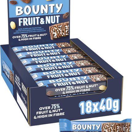 Bounty Fruit & Nut 18/1.4OZ (UK)