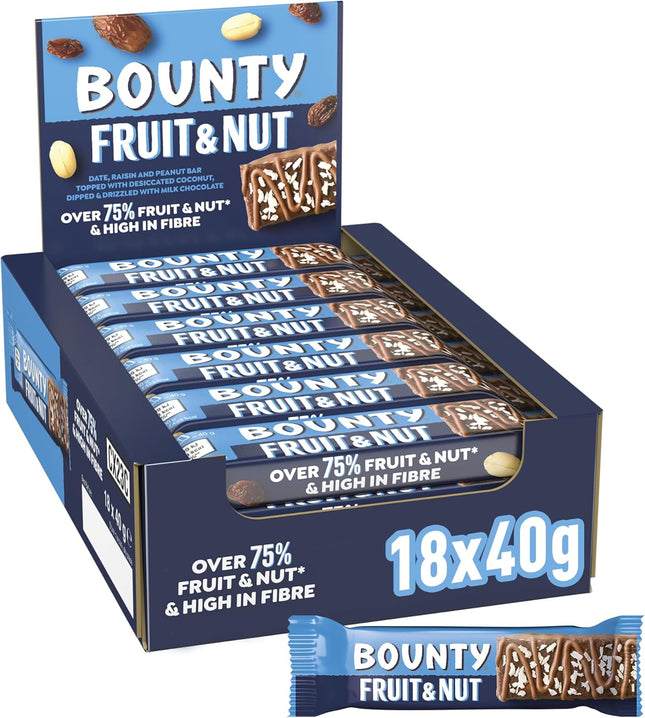 Bounty Fruit & Nut 18/1.4OZ (UK)