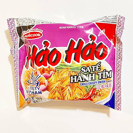 Acecook Hao Hao CHili Crispy Onion Noodles 6PK/5BAGS/75g