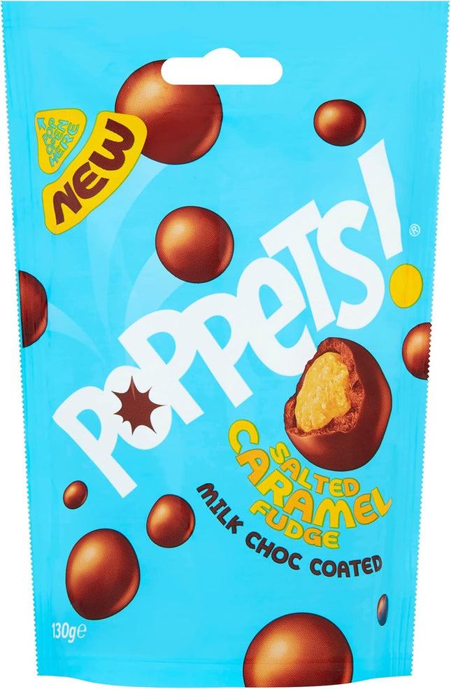 Poppets Salted Caramel Fudge 9/4.5OZ (UK)