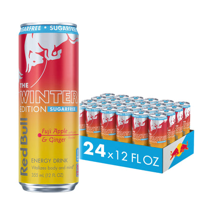 RED BULL WINTER EDITION - FUJI APPLE & GINGER SUGAR FREE - 24/8OZ