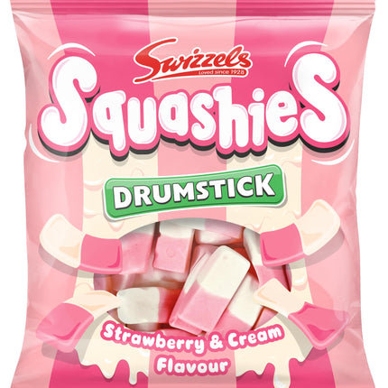 Swizzels Squashies Strawberry & Cream 12/140g (UK)