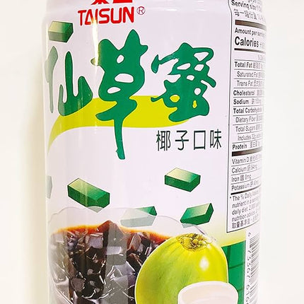 Taisun Grass Jelly Drink Coconut 4PK/6CANS/330g (Taiwan)