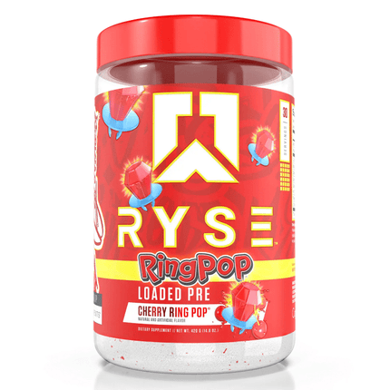 Ryse Loaded Pre-Workout Powder - 30 SRV. - Ring Pop® Cherry