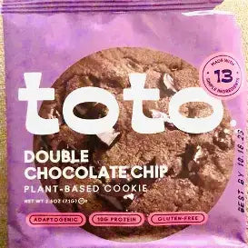 Toto Plant Based Cookie Double Chocolate Chip 10/71g
