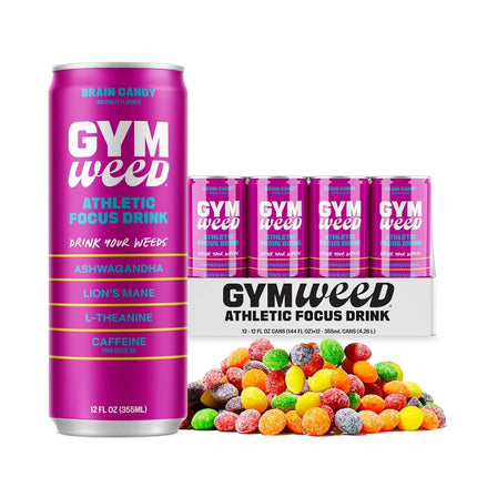 Gym Weeds Energy Drink - 12 Oz - 12 Pk - Brain Candy