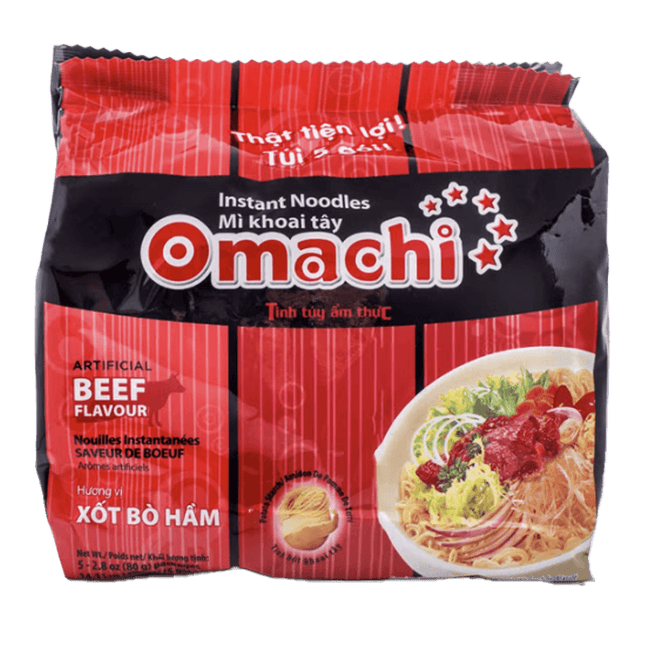 Masan Omachi Instant Noodles Stewed Beef 4BOX/6BOWLS/87g