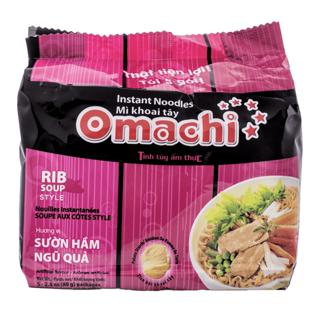 Masan Omachi Rib Soup Style Noodle 6BUNDLE/5PK/80g