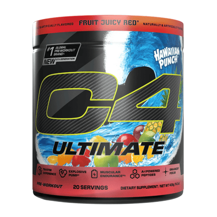 C4 Ultimate Pre Workout Hawaiian Punch Fruit Juicy Red