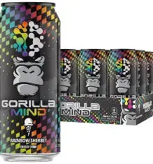 Gorilla Mind Energy Rainbow Sherbet 12/16OZ