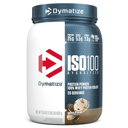 Dymatize Iso 100 Protein Powder Cookies & Cream 20 SRV