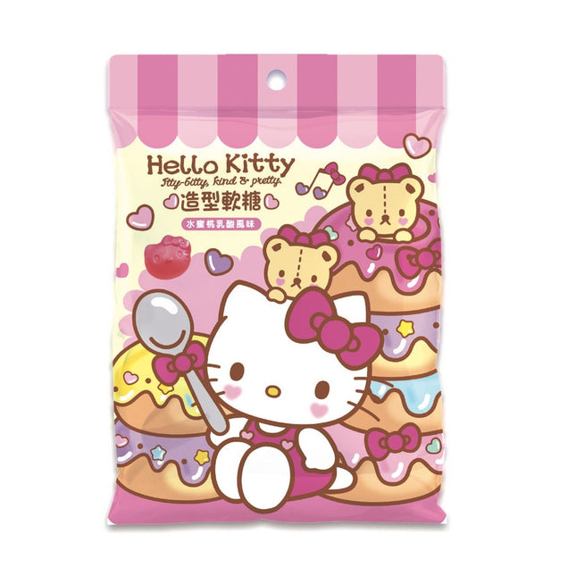 Hello Kitty Shaped Gummy Peach Yogurt 40/30g (TAIWAN)