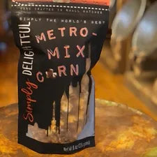 Simply Delightful Metro-Mix Popcorn (Caramel & Cheddar Cheese Popcorn) (8 oz each)