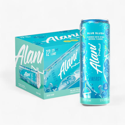 Alani Nu Blue Slush Energy Drink – 12 Pack × 12 oz Cans
