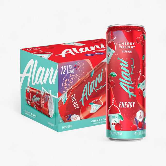 Alani Nu Cherry Slush Energy Drink – 12 Pack × 12 oz Cans