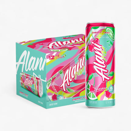 Alani Nu Cherry Twist Energy Drink – 12 Pack × 12 oz Cans