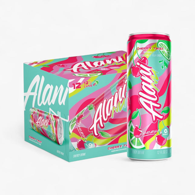 Alani Nu Cherry Twist Energy Drink – 12 Pack × 12 oz Cans